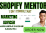 be your shopify mentor, shopify coach, shopify manager and shopify consultant